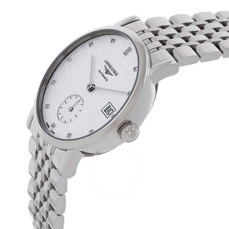 Relógio Elegante mostrador automático de diamante prateado 34 mm - Mercado de Luxo - O Maior E-Commerce de Bens, Produtos e Serviços de Luxo do Brasil.