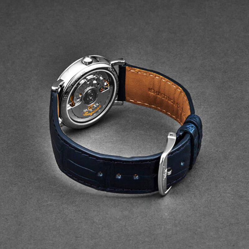Relógio Elegante mostrador azul automático 34 mm - Mercado de Luxo - O Maior E-Commerce de Bens, Produtos e Serviços de Luxo do Brasil.