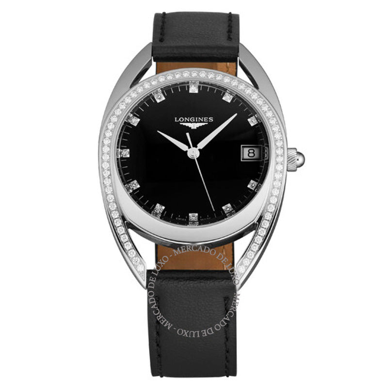 Relógio Equestrian Quartz Diamond Mostrador Preto 34 mm - Mercado de Luxo - O Maior E-Commerce de Bens, Produtos e Serviços de Luxo do Brasil.