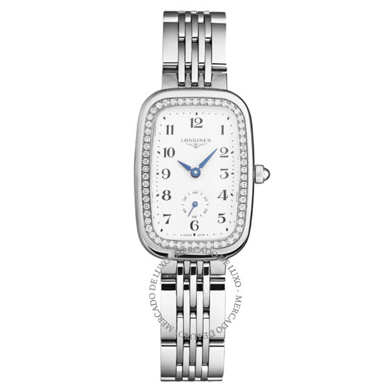 Relógio Mostrador branco de diamante de quartzo equestre 24 mm - Mercado de Luxo - O Maior E-Commerce de Bens, Produtos e Serviços de Luxo do Brasil.