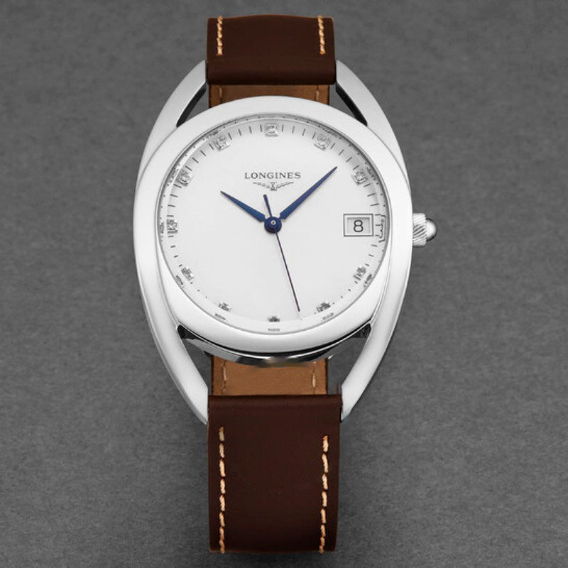 Relógio Mostrador branco de diamante de quartzo equestre 34 mm - Mercado de Luxo - O Maior E-Commerce de Bens, Produtos e Serviços de Luxo do Brasil.