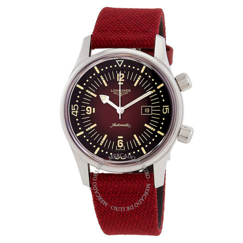 Relógio Legend Diver Automático Mostrador Bordeaux 36 mm - Mercado de Luxo - O Maior E-Commerce de Bens, Produtos e Serviços de Luxo do Brasil.