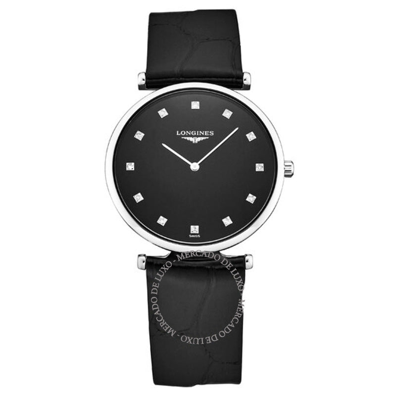 Relógio La Grande Classique Quartzo Diamante Mostrador Preto 33 mm - Mercado de Luxo - O Maior E-Commerce de Bens, Produtos e Serviços de Luxo do Brasil.