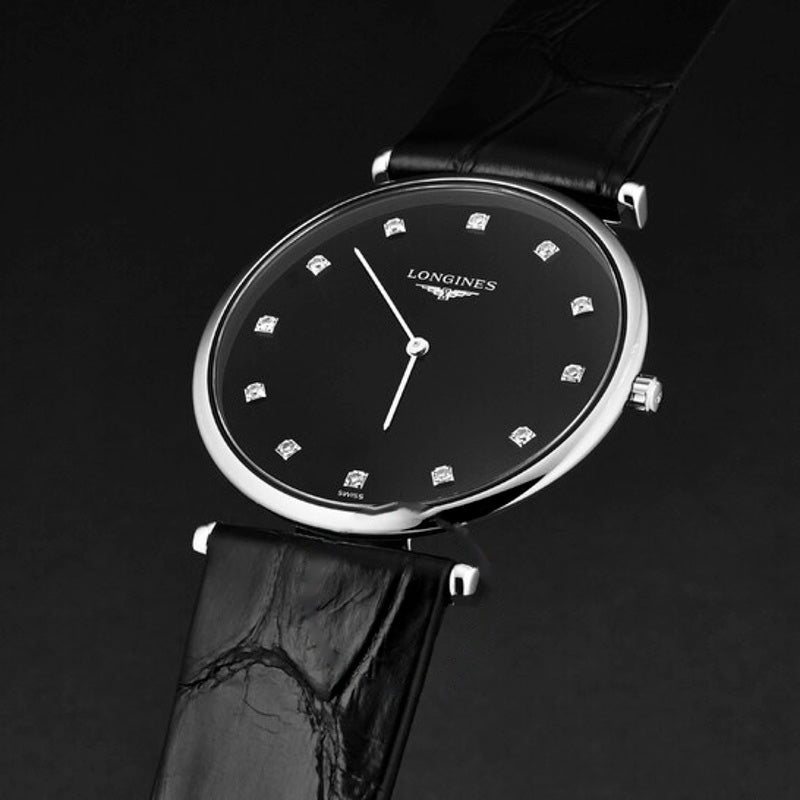 Relógio La Grande Classique Quartzo Diamante Mostrador Preto 33 mm - Mercado de Luxo - O Maior E-Commerce de Bens, Produtos e Serviços de Luxo do Brasil.