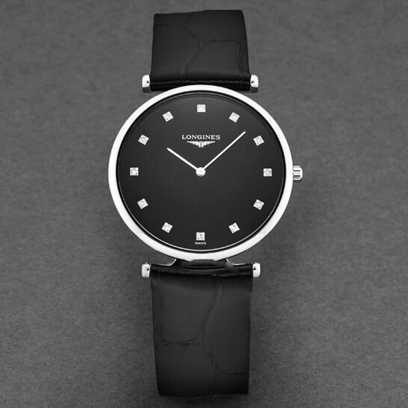 Relógio La Grande Classique Quartzo Diamante Mostrador Preto 33 mm - Mercado de Luxo - O Maior E-Commerce de Bens, Produtos e Serviços de Luxo do Brasil.