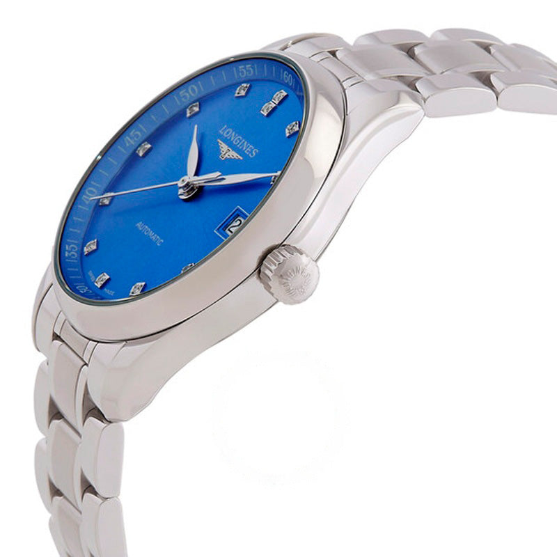Relógio Master Automatic Diamond Blue Dial 34 mm - Mercado de Luxo - O Maior E-Commerce de Bens, Produtos e Serviços de Luxo do Brasil.