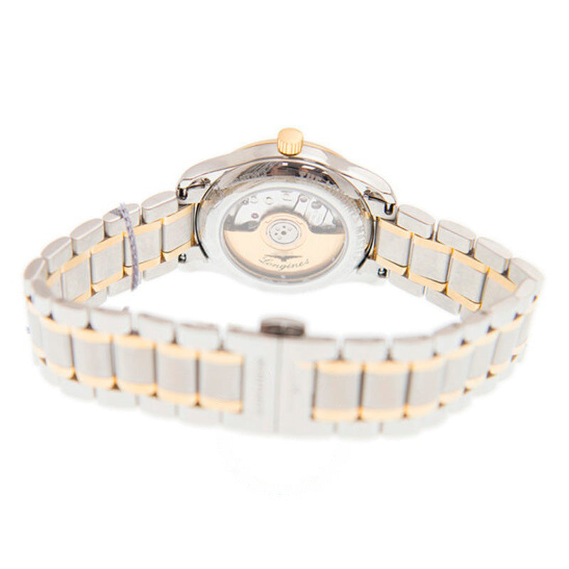 Relógio Master Collection Automático Mostrador Branco Fosco Aço e Ouro Amarelo 18k 29 mm - Mercado de Luxo - O Maior E-Commerce de Bens, Produtos e Serviços de Luxo do Brasil.