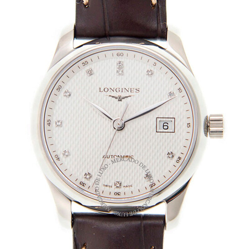 Relógio Master Collection Automático Diamante Mostrador Prata 29 mm - Mercado de Luxo - O Maior E-Commerce de Bens, Produtos e Serviços de Luxo do Brasil.