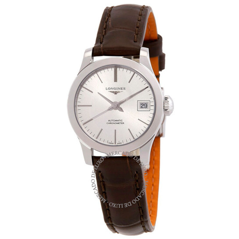 Relógio Registro Automático Silver Dial 26 mm - Mercado de Luxo - O Maior E-Commerce de Bens, Produtos e Serviços de Luxo do Brasil.