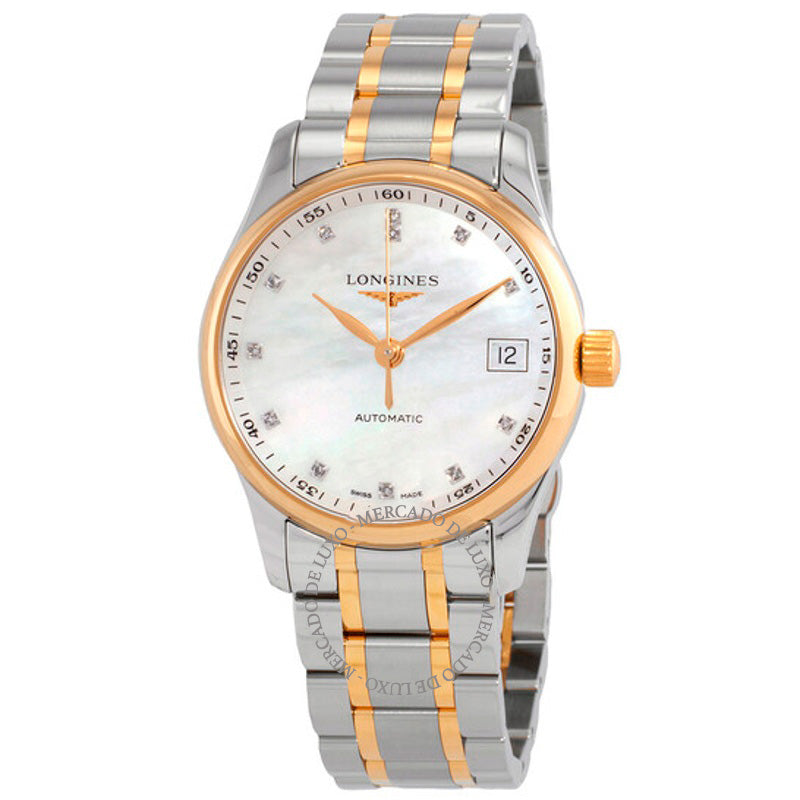 Relógio Longines Master Collection Automatic Diamond White Madrepérola Mostrador 34 mm - Mercado de Luxo - O Maior E-Commerce de Bens, Produtos e Serviços de Luxo do Brasil.