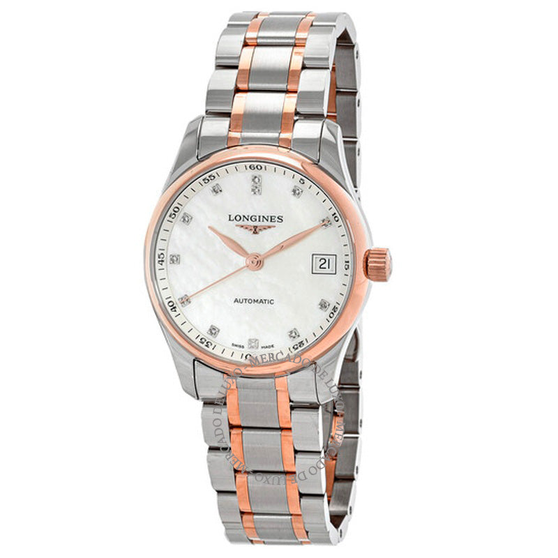 Relógio Longines Master Collection Automatic Diamond White Madrepérola Mostrador 34 mm - Mercado de Luxo - O Maior E-Commerce de Bens, Produtos e Serviços de Luxo do Brasil.