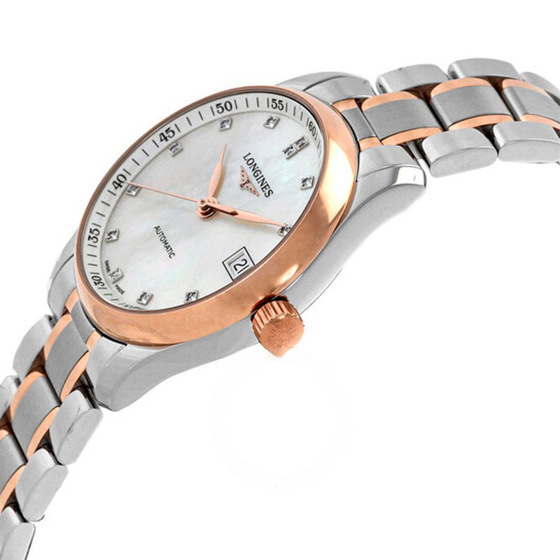 Relógio Longines Master Collection Automatic Diamond White Madrepérola Mostrador 34 mm - Mercado de Luxo - O Maior E-Commerce de Bens, Produtos e Serviços de Luxo do Brasil.