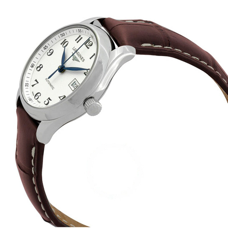 Relógio Master Collection Mostrador prateado Pulseira de couro marrom Caixa de aço inoxidável Automático 29 mm - Mercado de Luxo - O Maior E-Commerce de Bens, Produtos e Serviços de Luxo do Brasil.