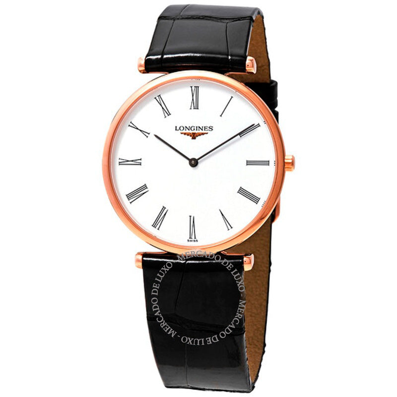 Relógio La Grande Classique de couro com mostrador branco 33 mm - Mercado de Luxo - O Maior E-Commerce de Bens, Produtos e Serviços de Luxo do Brasil.