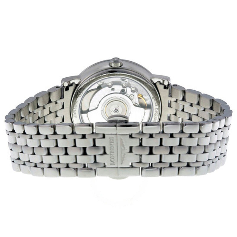 Relógio elegante automático de aço inoxidável com mostrador branco 34 mm - Mercado de Luxo - O Maior E-Commerce de Bens, Produtos e Serviços de Luxo do Brasil.