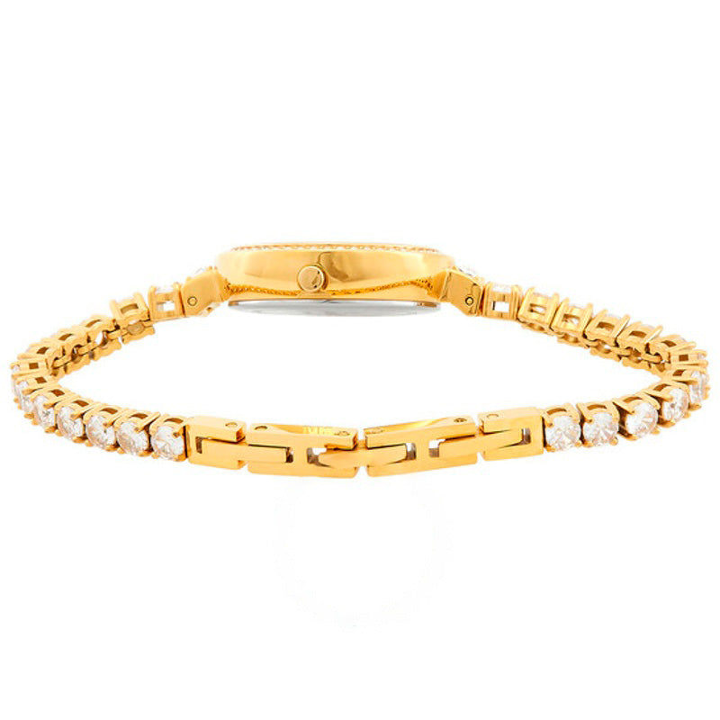 Relógio Mostrador prateado com cristal de diamante e quartzo infinito 28 mm - Mercado de Luxo - O Maior E-Commerce de Bens, Produtos e Serviços de Luxo do Brasil.