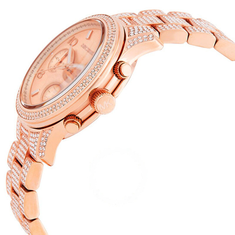 Relógio Cronógrafo Runway com cristal de quartzo e mostrador em ouro rosa 38 mm - Mercado de Luxo - O Maior E-Commerce de Bens, Produtos e Serviços de Luxo do Brasil.