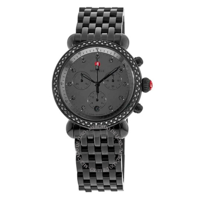 Relógio Cronógrafo CSX Quartzo Diamante Mostrador Preto 38 mm - Mercado de Luxo - O Maior E-Commerce de Bens, Produtos e Serviços de Luxo do Brasil.