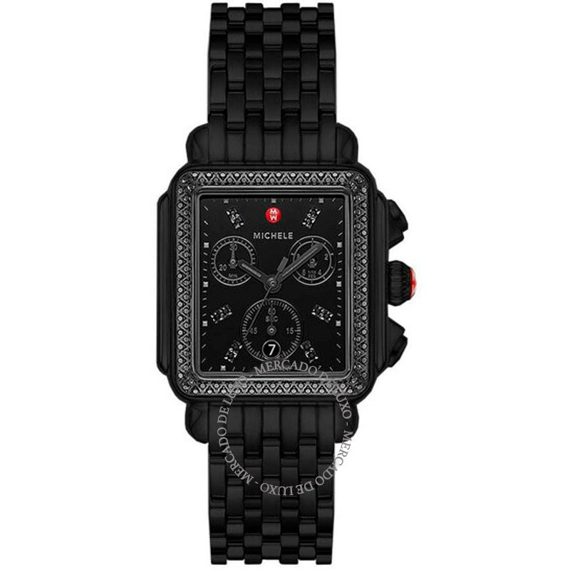Relógio Deco Chronograph Quartz Diamante Mostrador Preto 33 mm - Mercado de Luxo - O Maior E-Commerce de Bens, Produtos e Serviços de Luxo do Brasil.