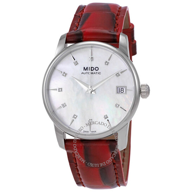Relógio Baroncelli Automático Diamante Branco Madrepérola Mostrador 33 mm - Mercado de Luxo - O Maior E-Commerce de Bens, Produtos e Serviços de Luxo do Brasil.