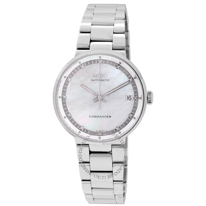 Relógio Commander II Automático Diamante Branco Madrepérola Mostrador 33 mm - Mercado de Luxo - O Maior E-Commerce de Bens, Produtos e Serviços de Luxo do Brasil.