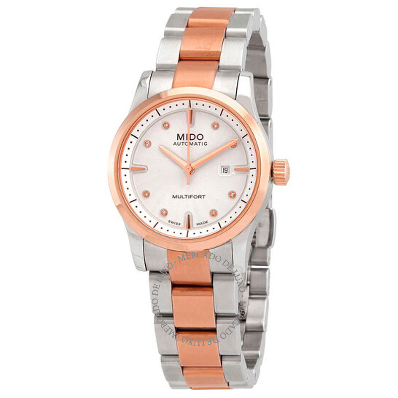 Relógio Multifort Automático Diamante Mostrador Branco 31 mm - Mercado de Luxo - O Maior E-Commerce de Bens, Produtos e Serviços de Luxo do Brasil.