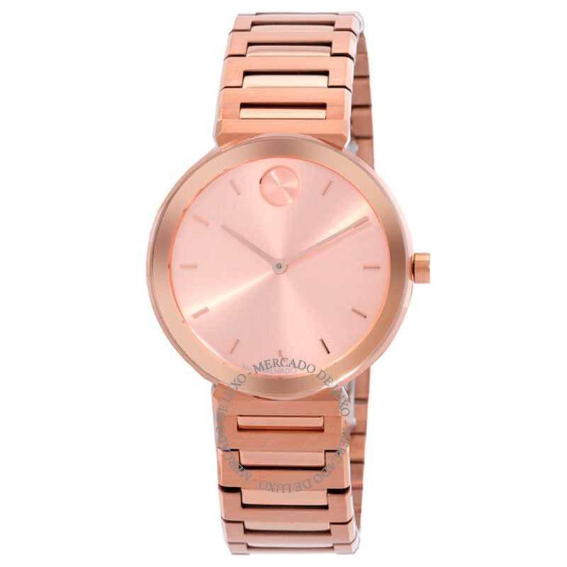 Relógio Mostrador em ouro rosa de quartzo ousado 34 mm - Mercado de Luxo - O Maior E-Commerce de Bens, Produtos e Serviços de Luxo do Brasil.