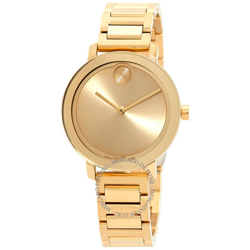 Relógio Bold Evolution Quartz Mostrador Dourado 34 mm - Mercado de Luxo - O Maior E-Commerce de Bens, Produtos e Serviços de Luxo do Brasil.