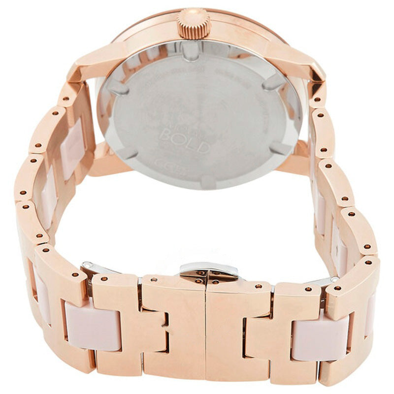 Relógio Mostrador rosa de quartzo em negrito 36 mm - Mercado de Luxo - O Maior E-Commerce de Bens, Produtos e Serviços de Luxo do Brasil.