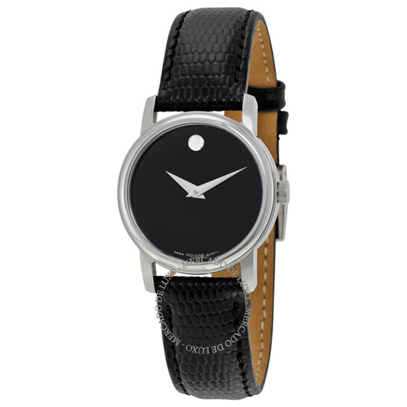 Relógio Mostrador preto do museu pulseira de couro preta 2 26 mm - Mercado de Luxo - O Maior E-Commerce de Bens, Produtos e Serviços de Luxo do Brasil.