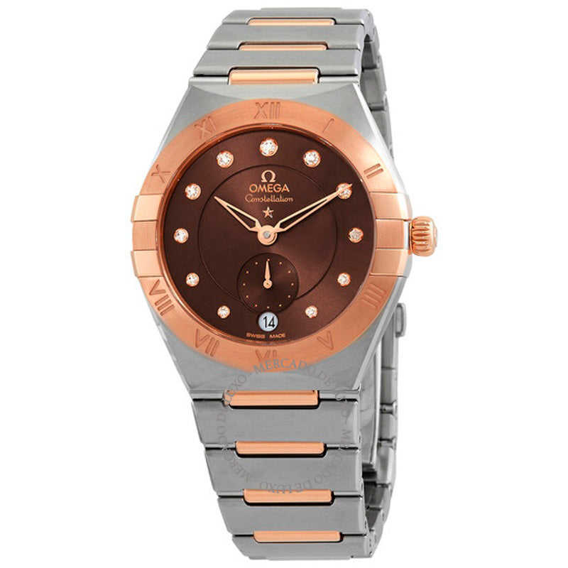 Relógio Constellation Cronômetro Automático Mostrador Marrom Diamante  - Mercado de Luxo - O Maior E-Commerce de Bens, Produtos e Serviços de Luxo do Brasil.