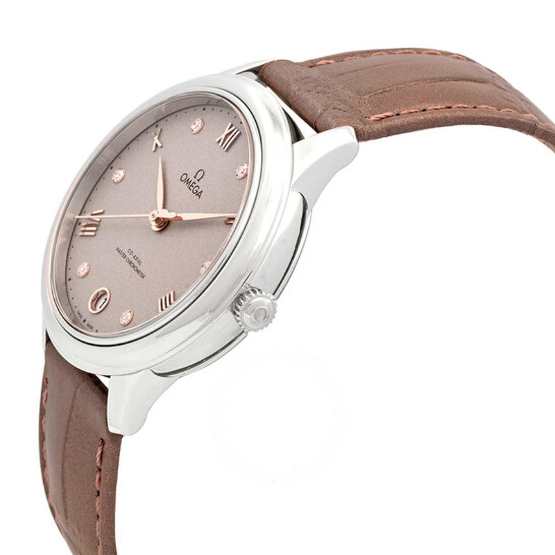 Relógio De Ville Cronômetro Automático Mostrador Cinza Diamante 34 mm - Mercado de Luxo - O Maior E-Commerce de Bens, Produtos e Serviços de Luxo do Brasil.