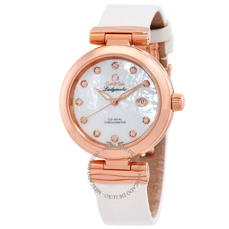 Relógio De Ville Ladymatic Automático com Mostrador Branco e Diamante 34 mm - Mercado de Luxo - O Maior E-Commerce de Bens, Produtos e Serviços de Luxo do Brasil.