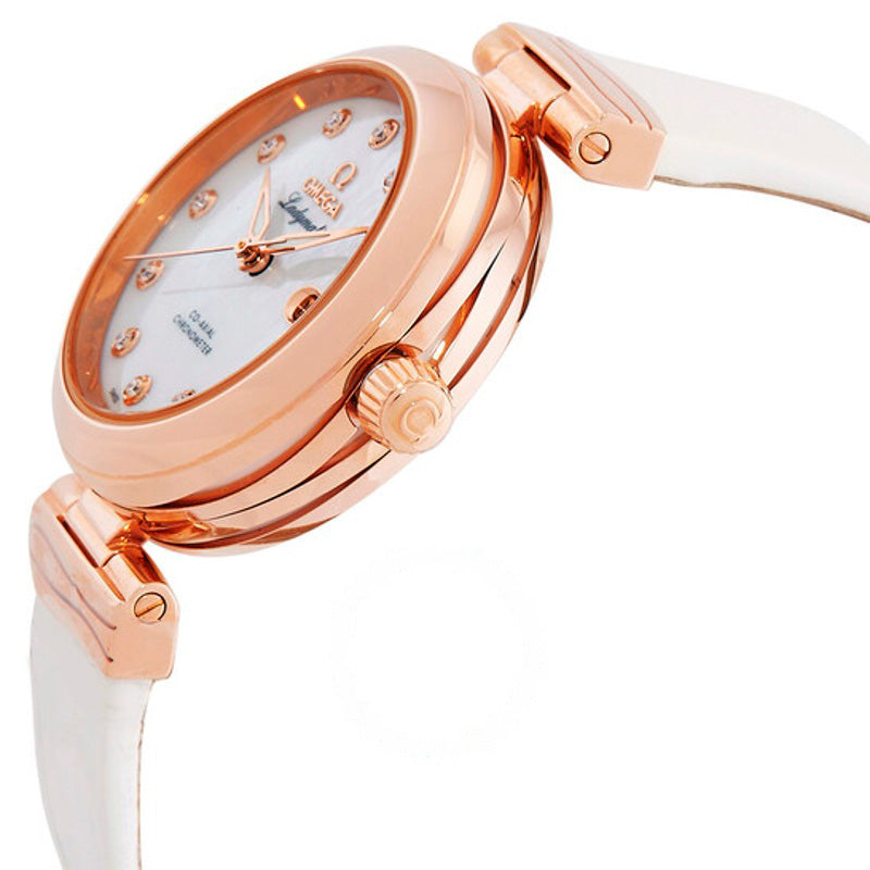 Relógio De Ville Ladymatic Automático com Mostrador Branco e Diamante 34 mm - Mercado de Luxo - O Maior E-Commerce de Bens, Produtos e Serviços de Luxo do Brasil.