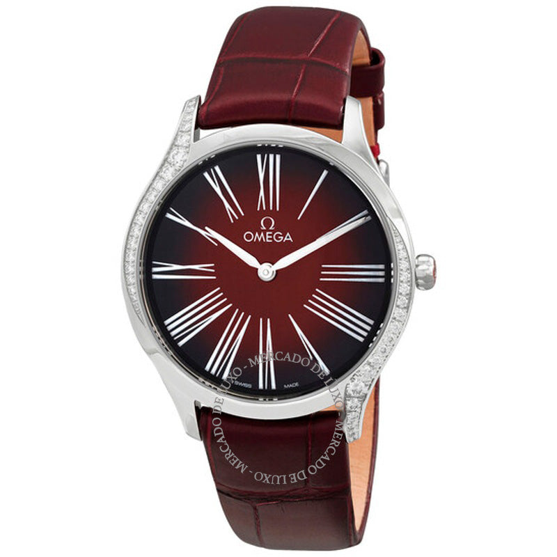Relógio De Ville Quartzo Mostrador Vermelho 36 mm - Mercado de Luxo - O Maior E-Commerce de Bens, Produtos e Serviços de Luxo do Brasil.