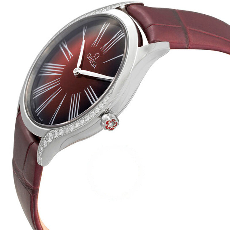 Relógio De Ville Quartzo Mostrador Vermelho 36 mm - Mercado de Luxo - O Maior E-Commerce de Bens, Produtos e Serviços de Luxo do Brasil.