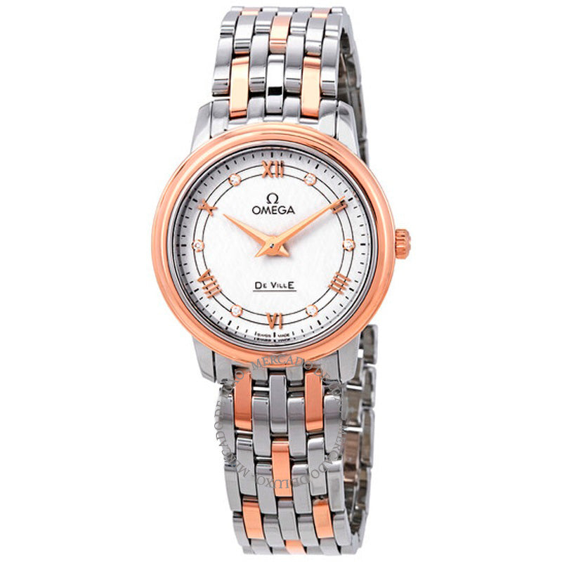 Relógio De Ville Diamond Silver Dial Two-tone 27 mm - Mercado de Luxo - O Maior E-Commerce de Bens, Produtos e Serviços de Luxo do Brasil.