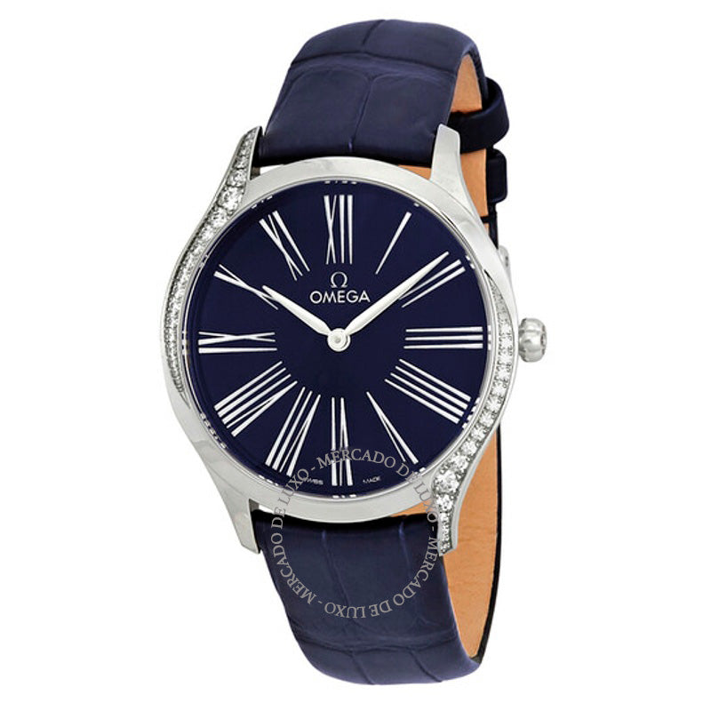 Relógio De Ville Mostrador Azul 36 mm - Mercado de Luxo - O Maior E-Commerce de Bens, Produtos e Serviços de Luxo do Brasil.