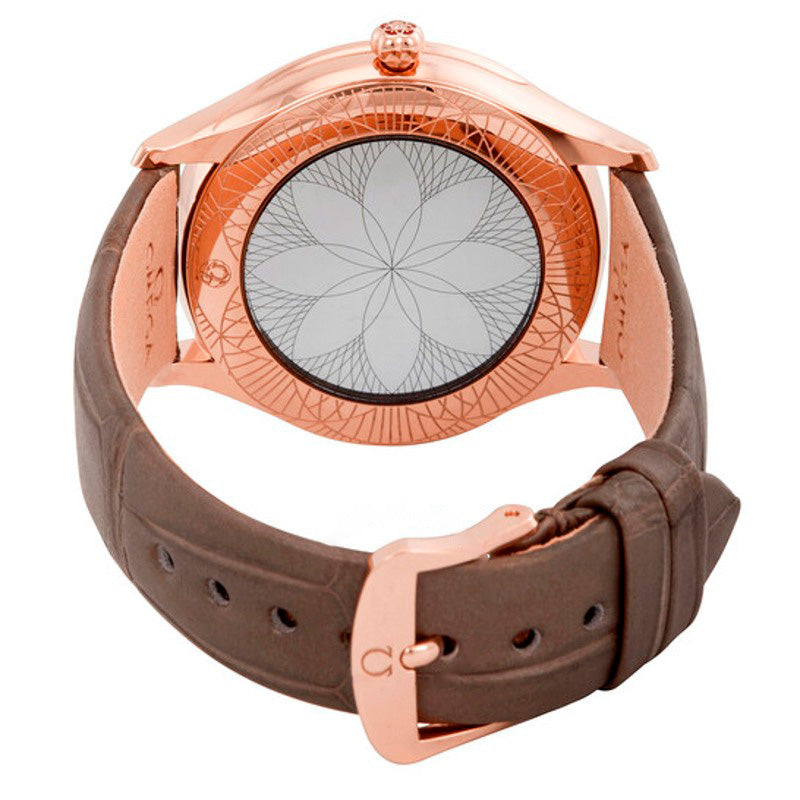 Relógio De Ville Diamond Taupe Brown Dial Ouro Rosa 18k 36 mm - Mercado de Luxo - O Maior E-Commerce de Bens, Produtos e Serviços de Luxo do Brasil.