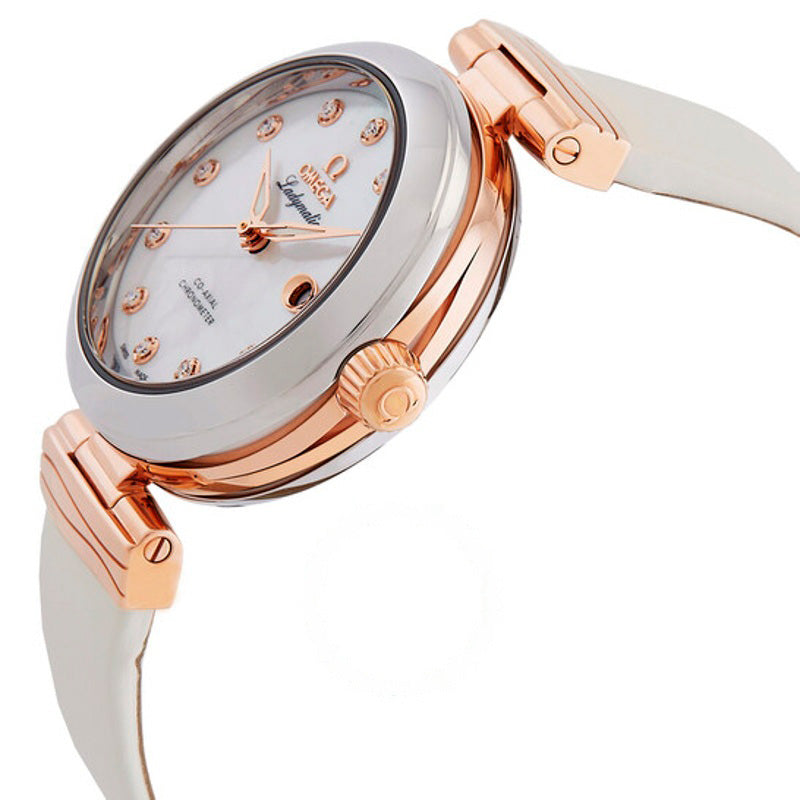 Relógio De Ville Cronômetro Automático Mostrador Branco Diamante 34 mm - Mercado de Luxo - O Maior E-Commerce de Bens, Produtos e Serviços de Luxo do Brasil.