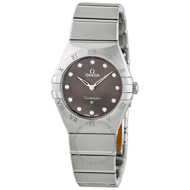 Relógio Constellation Manhattan Quartzo Diamante Mostrador Cinza 28 mm - Mercado de Luxo - O Maior E-Commerce de Bens, Produtos e Serviços de Luxo do Brasil.