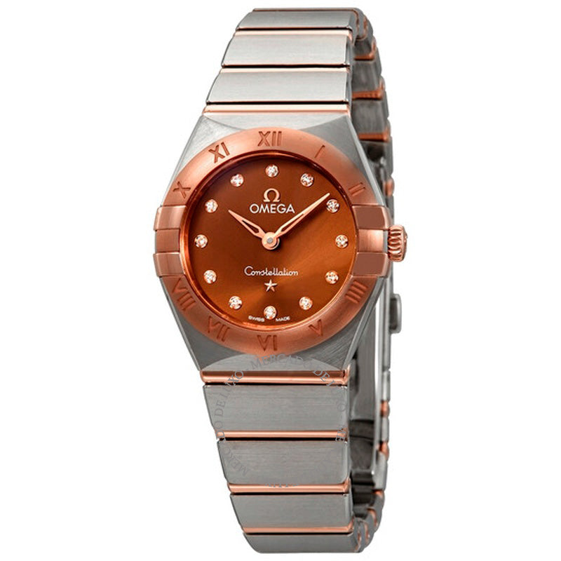 Relógio Constella Mostrador de diamante marrom escovado 25 mm - Mercado de Luxo - O Maior E-Commerce de Bens, Produtos e Serviços de Luxo do Brasil.