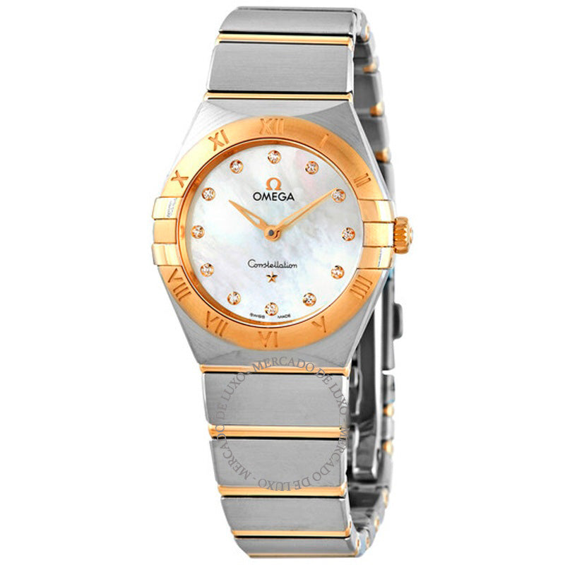 Relógio Constellation Manhattan Quartz Diamond Mostrador em madrepérola branca 28 mm - Mercado de Luxo - O Maior E-Commerce de Bens, Produtos e Serviços de Luxo do Brasil.