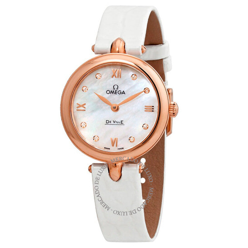 Relógio De Ville Prestige Dewdrop Madrepérola Mostrador de Diamantes Ouro Rosa 18k 27 mm - Mercado de Luxo - O Maior E-Commerce de Bens, Produtos e Serviços de Luxo do Brasil.