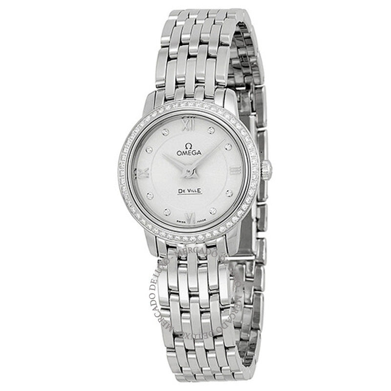Relógio DeVille Prestige Silver Diamond Dial em aço inoxidável  - Mercado de Luxo - O Maior E-Commerce de Bens, Produtos e Serviços de Luxo do Brasil.