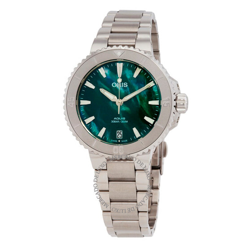 Relógio Aquis Date Automático Verde Dial 01 733 7770 4137-07 8 18 36 mm - Mercado de Luxo - O Maior E-Commerce de Bens, Produtos e Serviços de Luxo do Brasil.