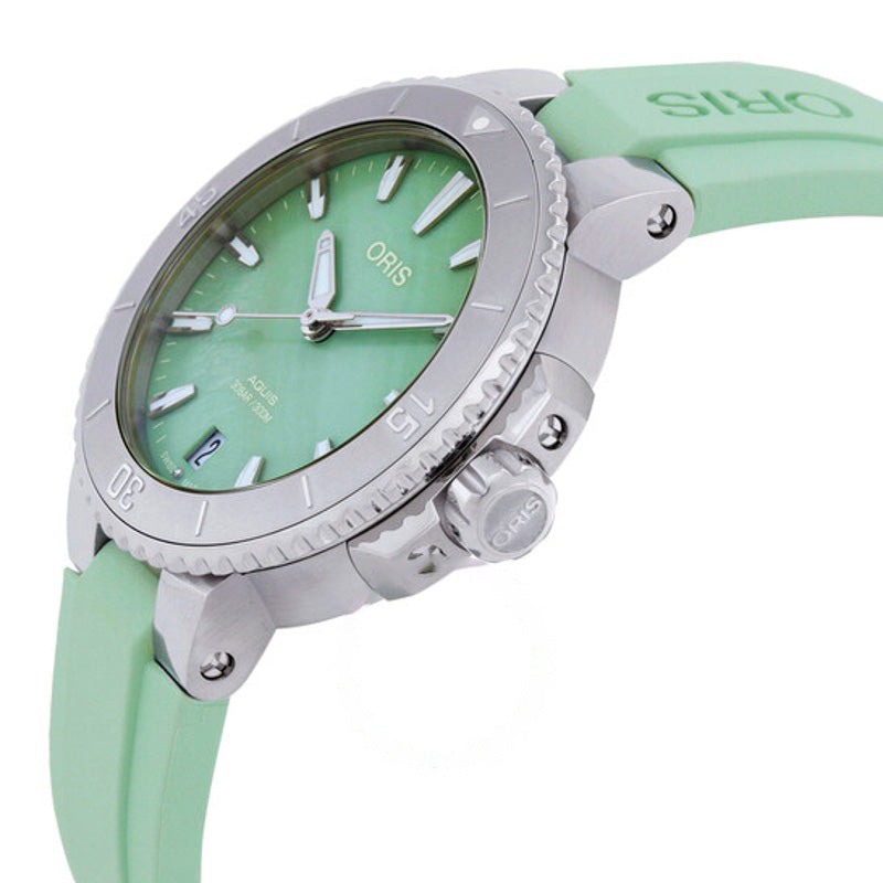 Relógio Aquis Automático Verde Disque 01 733 7770 4157-07 4 36 mm - Mercado de Luxo - O Maior E-Commerce de Bens, Produtos e Serviços de Luxo do Brasil.