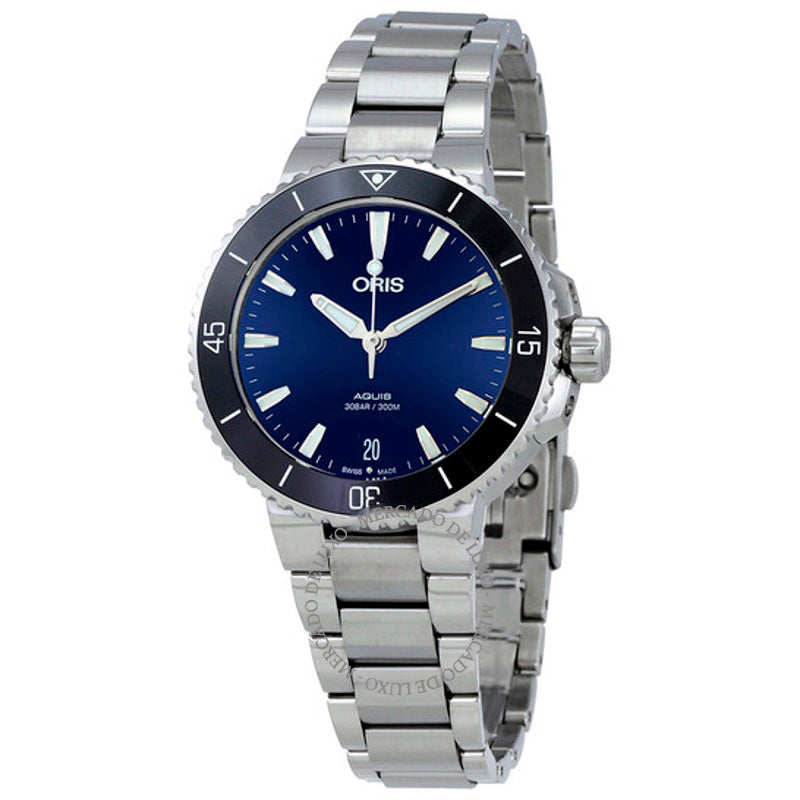 Relógio Aquis Date Automático Blue Dial 01 733 7731 4135-07 8 18 36 mm - Mercado de Luxo - O Maior E-Commerce de Bens, Produtos e Serviços de Luxo do Brasil.