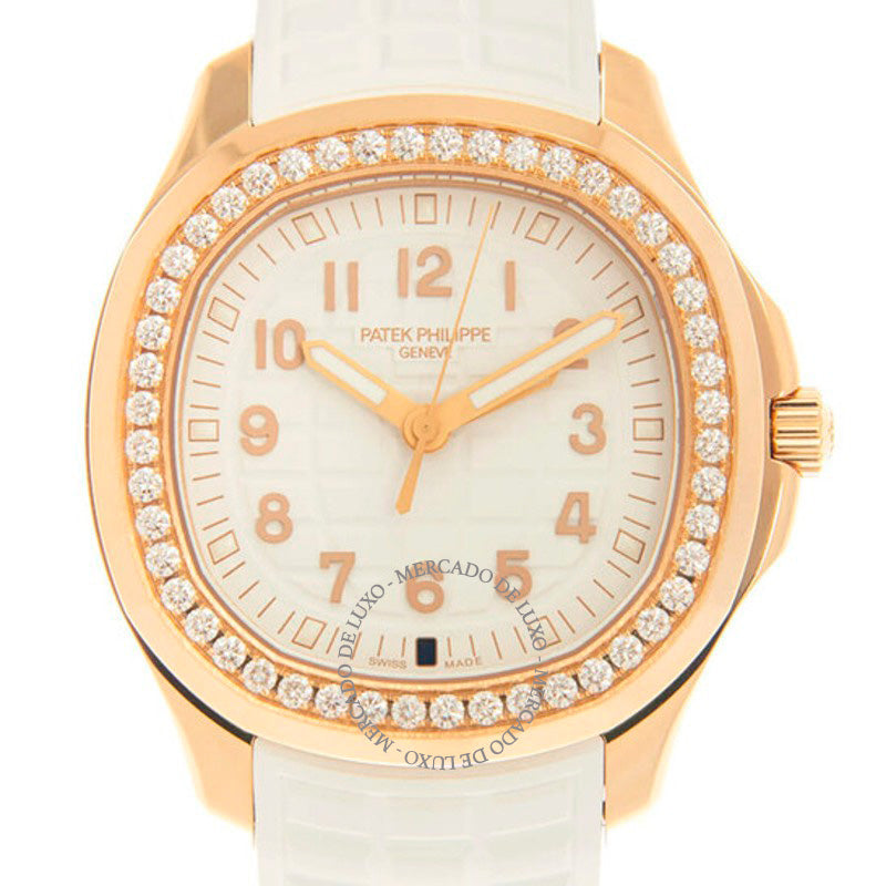 Relógio Aquanaut Quartz Diamante Mostrador Branco 38 mm - Mercado de Luxo - O Maior E-Commerce de Bens, Produtos e Serviços de Luxo do Brasil.