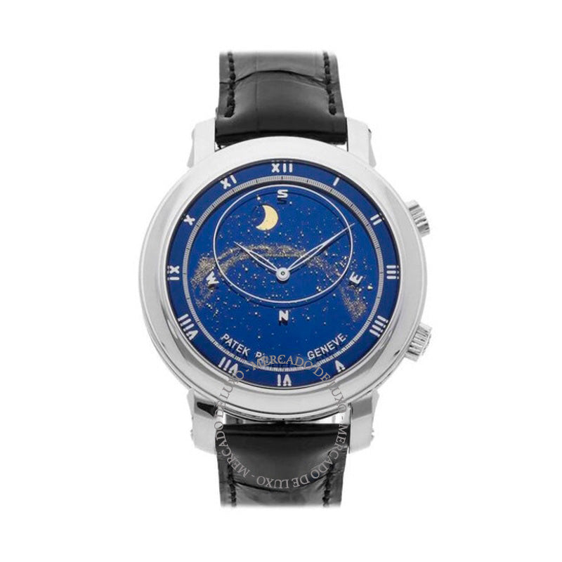 Relógio Celestial Automático Fases da Lua Mostrador Azul 43 mm - Mercado de Luxo - O Maior E-Commerce de Bens, Produtos e Serviços de Luxo do Brasil.